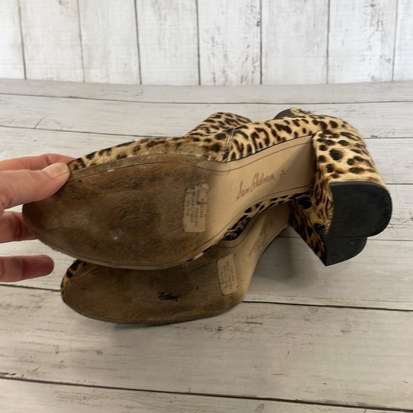 Sam Edelman Cheetah Print Heeled Ankle Bootie - Picture 8 of 15